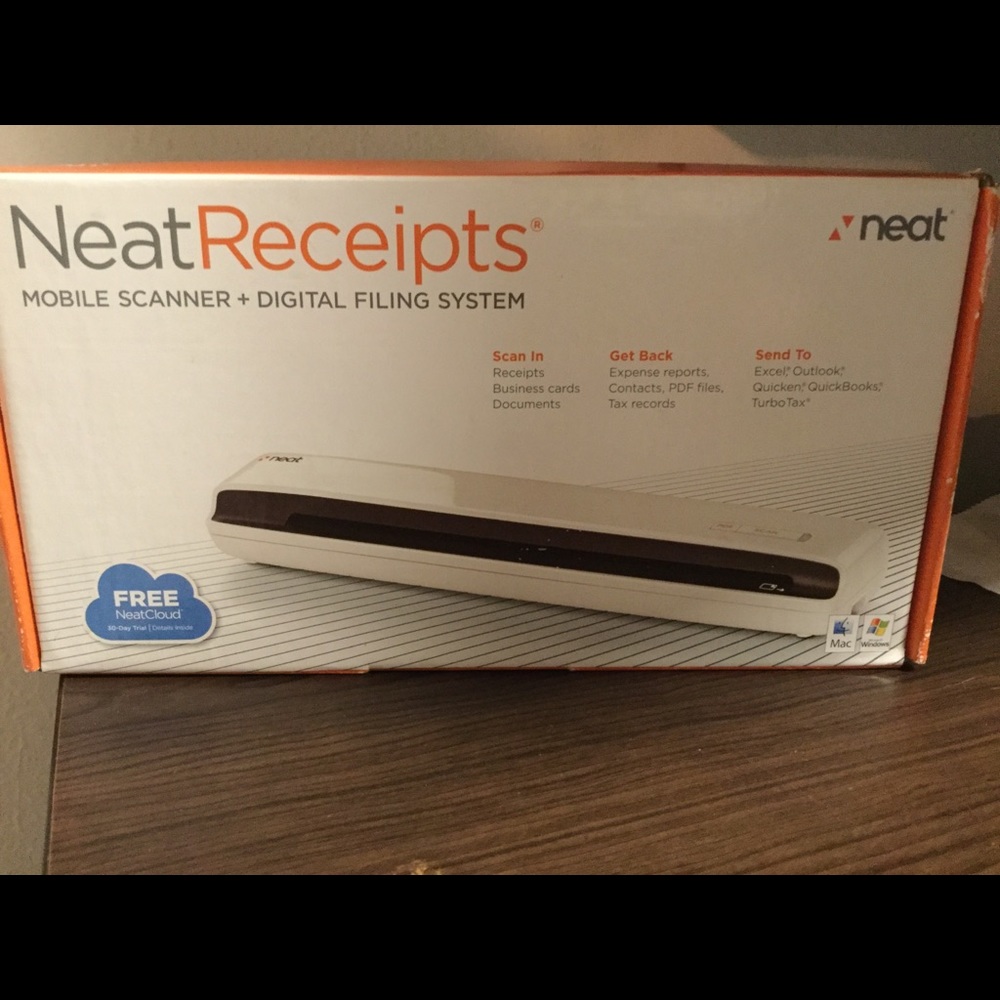 Neat receipt portable scanner